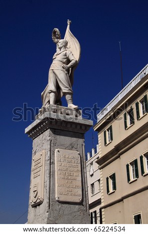 United Kingdom Gibraltar - Rock of Gibraltar Memorial statue to the fallen in the Great War - first World War