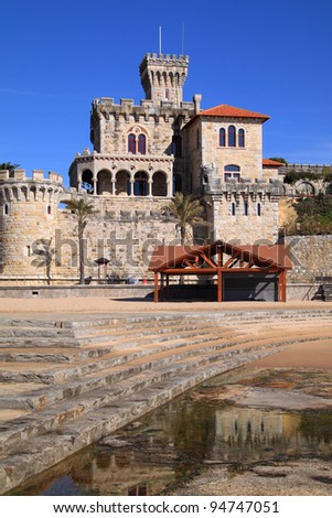 Portugal, Cascais,  Estoril on Lisbon\'s Sunshine coast -  Historical fortified \