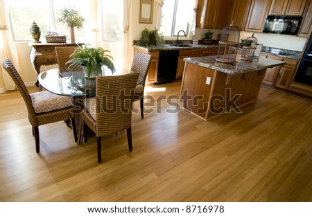 Hardwood Flooring in a large open plan home