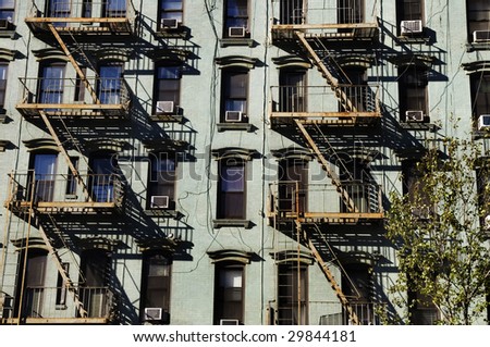 New York fire escape ladder