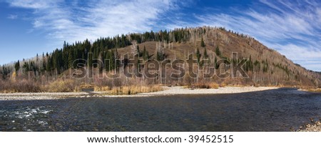 The mountain river of \