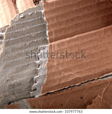 Corrugated cardboard.