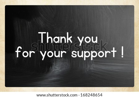 thank you for your support !