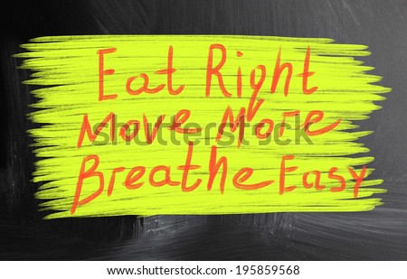 eat right move more breathe easy