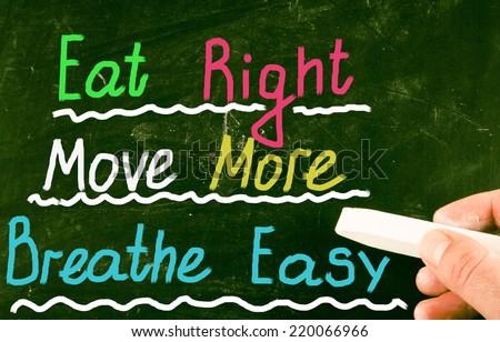 eat right move more breathe easy