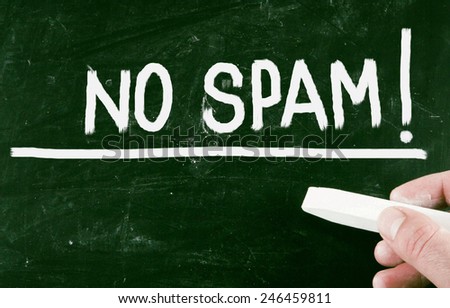 no spam concept