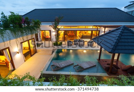 Modern villa in the tropics