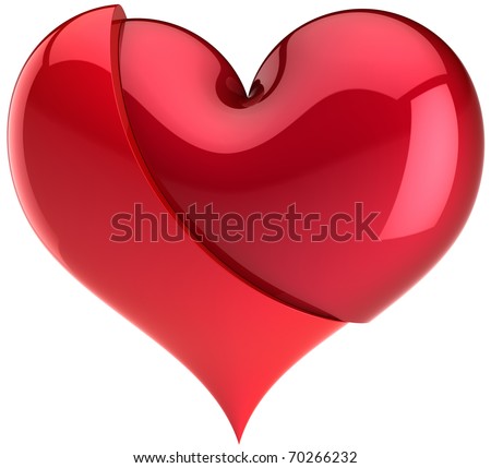 Broken Love Heart Symbol. stock photo : Love heart