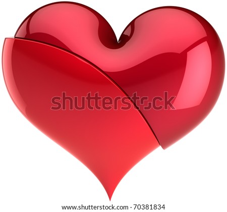 Broken Love Heart Symbol. photo : Broken love heart.