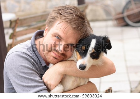 man and his dog
