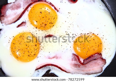 bacon and eggs