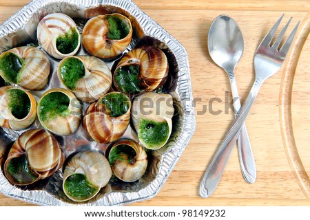 snails as french gourmet food