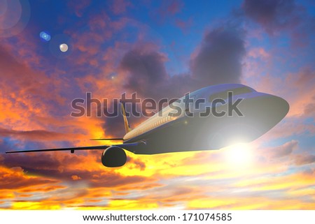 Commercial airplane