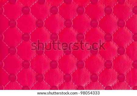 two Heart  in circle leather background