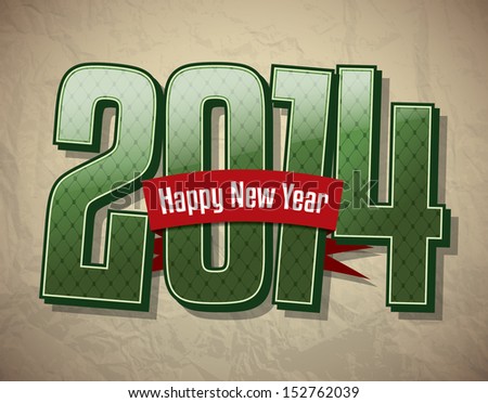 Happy New Year 2014 vector illustration Happy New Year 2014 vector illustration