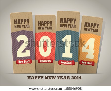 Happy New Year 2014 vector illustration Happy New Year 2014 vector illustration