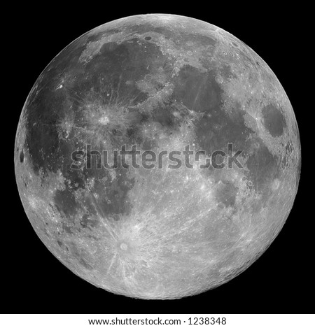 Full Moon 2004-11-26 - Highly detailed image of the full Moon taken with a 0.2-metre telescope