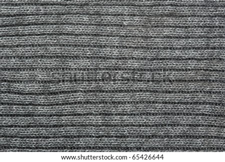 Grey knitted fabric background
