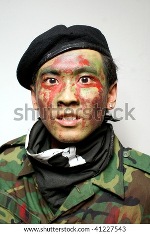 Army Face Painting