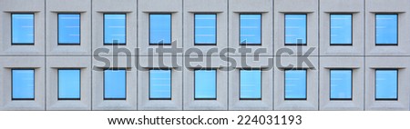 Corporate building windows pattern