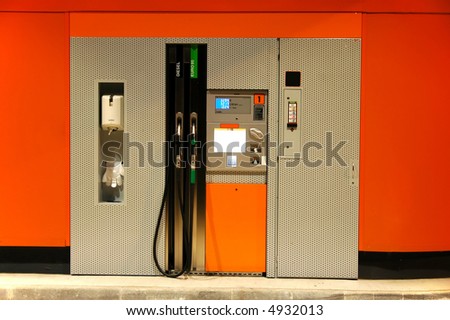 Modern self service gas station
