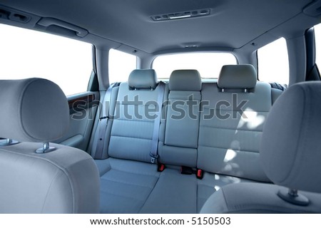 Car back seats interior