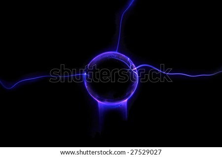 Plasma ball with electric lightning