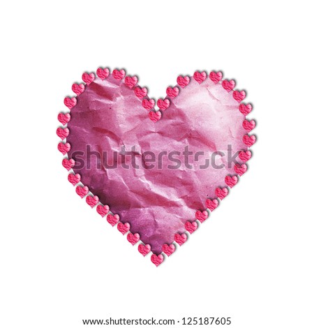 Paper heart wreath online shopping-the world largest paper heart ...
