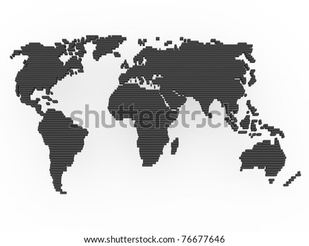 world map europe asia. stock photo : world, map