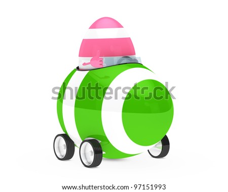 easter egg car