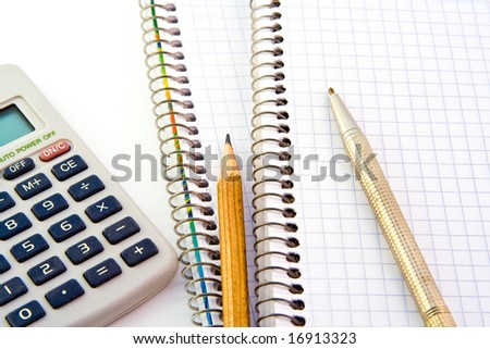 Notebooks isolated on white background