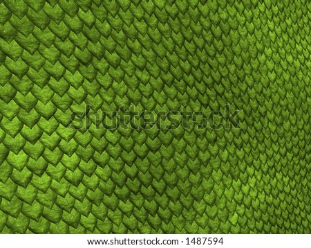 Green Snake Scales Stock Photo 1487594 : Shutterstock