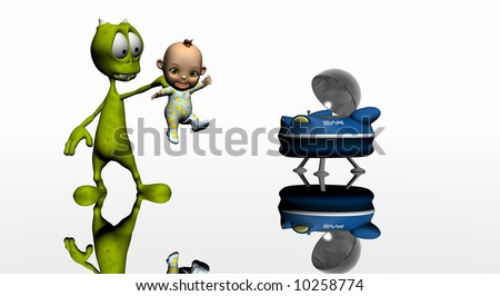 Baby Alien Cartoon