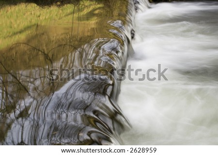 Waterfall above Craflwyn in Wales - landscape orientation