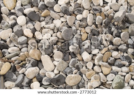 Close up of water eroded stones filling frame - landscape orientation