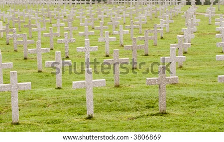 World War One war graves in France - landscape orientation