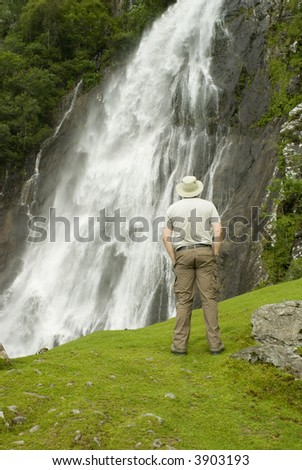 Aber Falls in Snowdonia National Park - portrait orientation