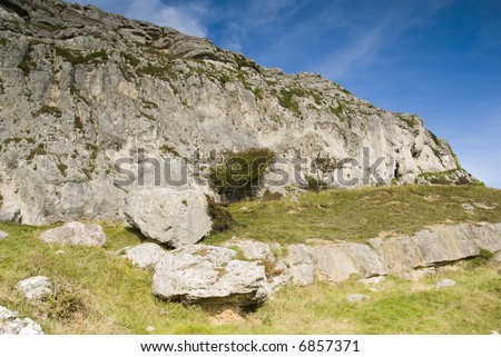 Eroded Rocks in Peak District - landscape orientation