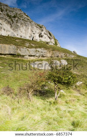 Eroded Rocks in Peak District - landscape orientation