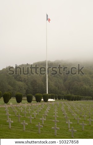 World War One war graves in France - landscape orientation