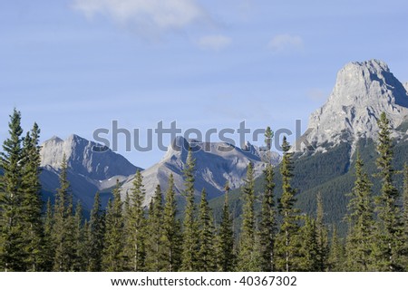 Rocky Mountains in Banff National Park Canada