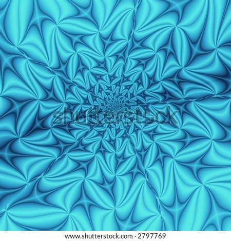 Blue fantasy fractal background