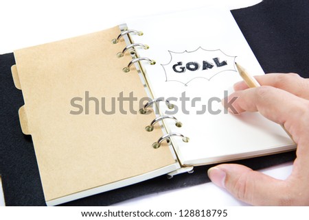 close up of drawing goal picture