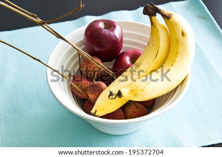 welcome fruits in room