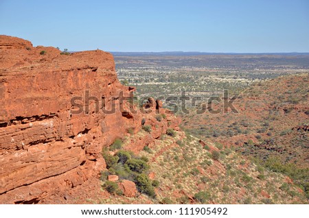 Desert Landscape in Kings Canyon National Park, Australia