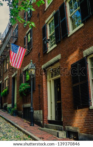 Red-brick Row Houses in Boston