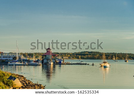 Burlington Harbour at Sunset, Vermont