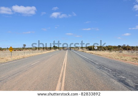 Highway in The Australian Outback
