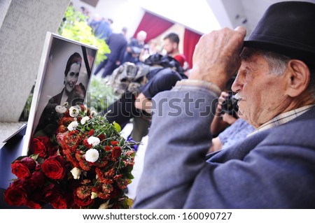 BELGRADE - OCTOBER 26: Jovanka Broz\' funeral, Former Yugoslavia\'s first lady Jovanka Broz was laid to rest Saturday near the grave of her husband Josip Broz Tito in Belgrade, Serbia, October 26, 2013