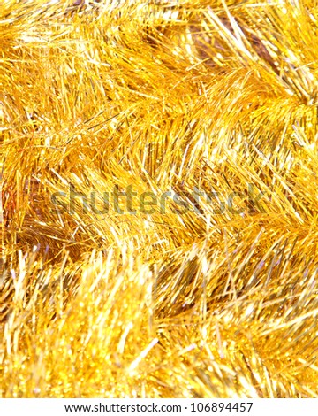 Christmas decorations, yellow background